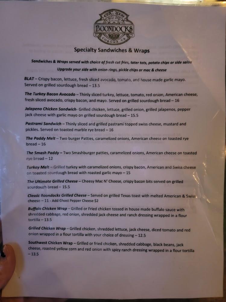 Boondocks Menu image 1
